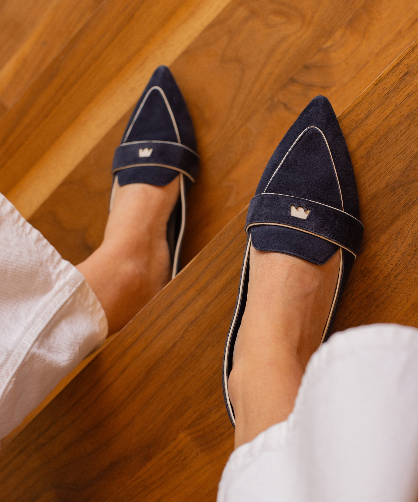 The Sparrow Loafer - Navy Suede - Image 3