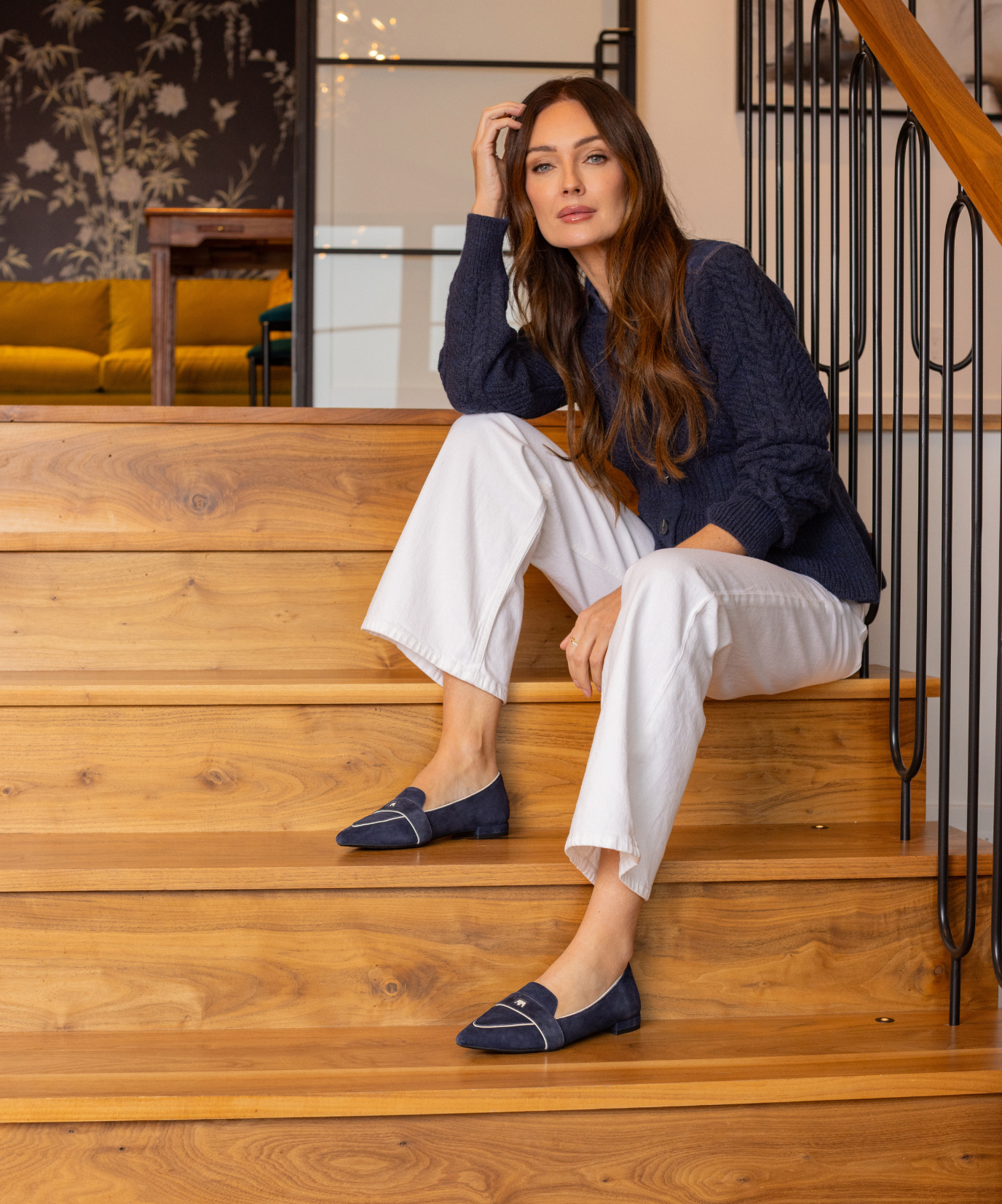 The Sparrow Loafer - Navy Suede - Image 2