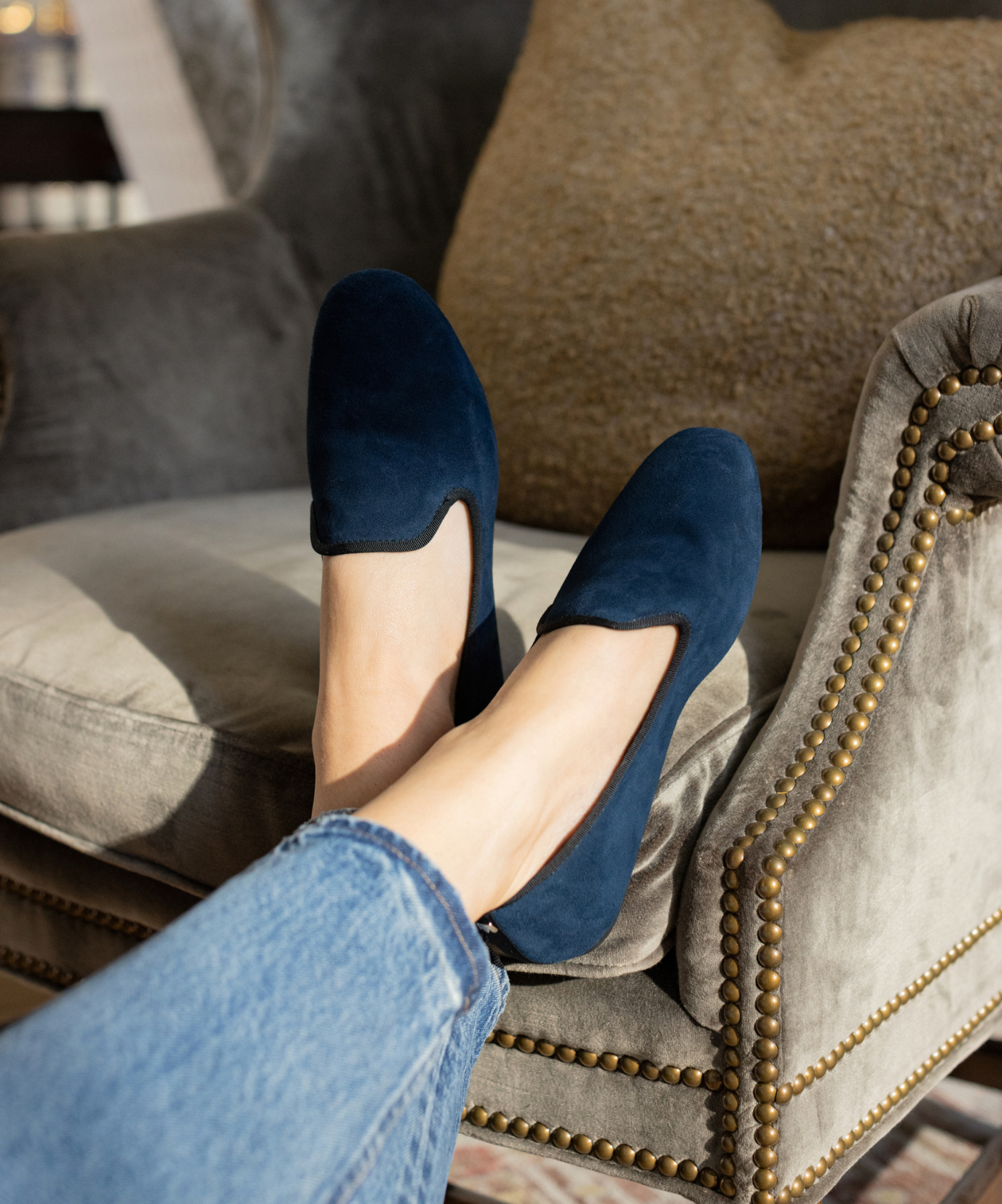 The Starling - Navy Suede - Image 3