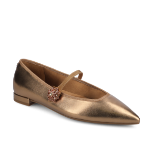 The Goldfinch 15 Mary Jane - Vintage Gold Metal Leather