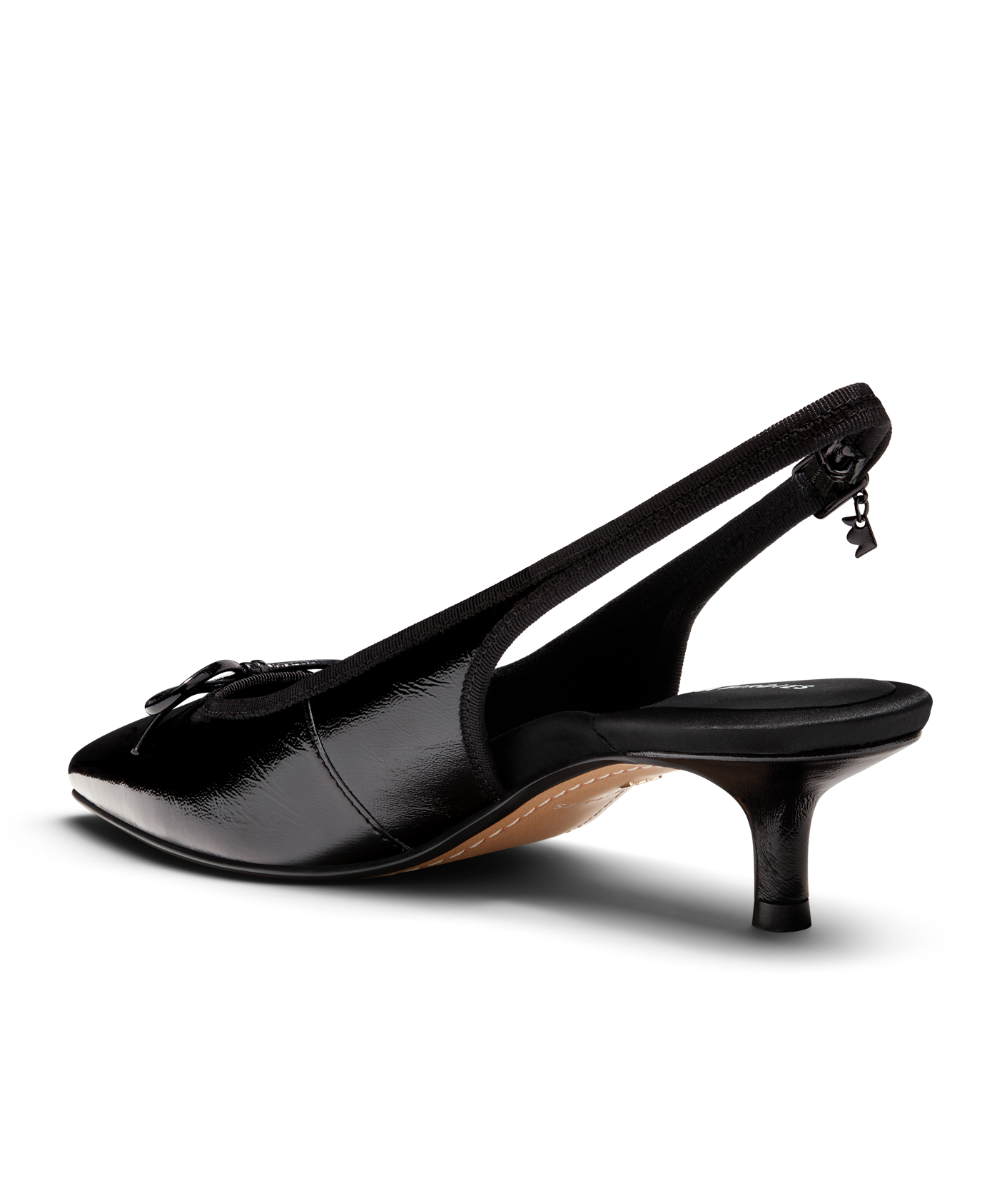 The Goldfinch Kitten Heel - Black Patent Leather - Image 5