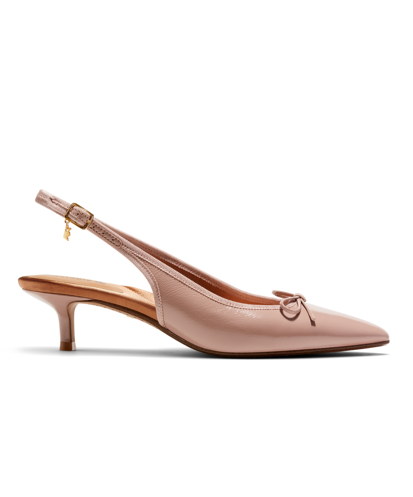 The Goldfinch Kitten Heel - Blush Patent Leather - Image 5