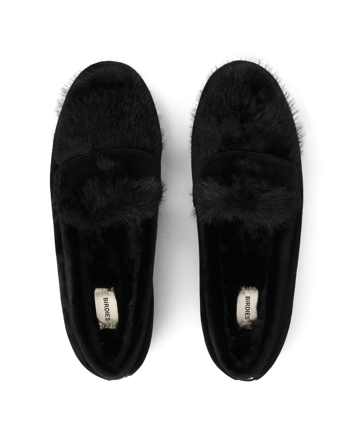 The Heron Loafer Cozy - Black Velvet Faux Fur - Image 2