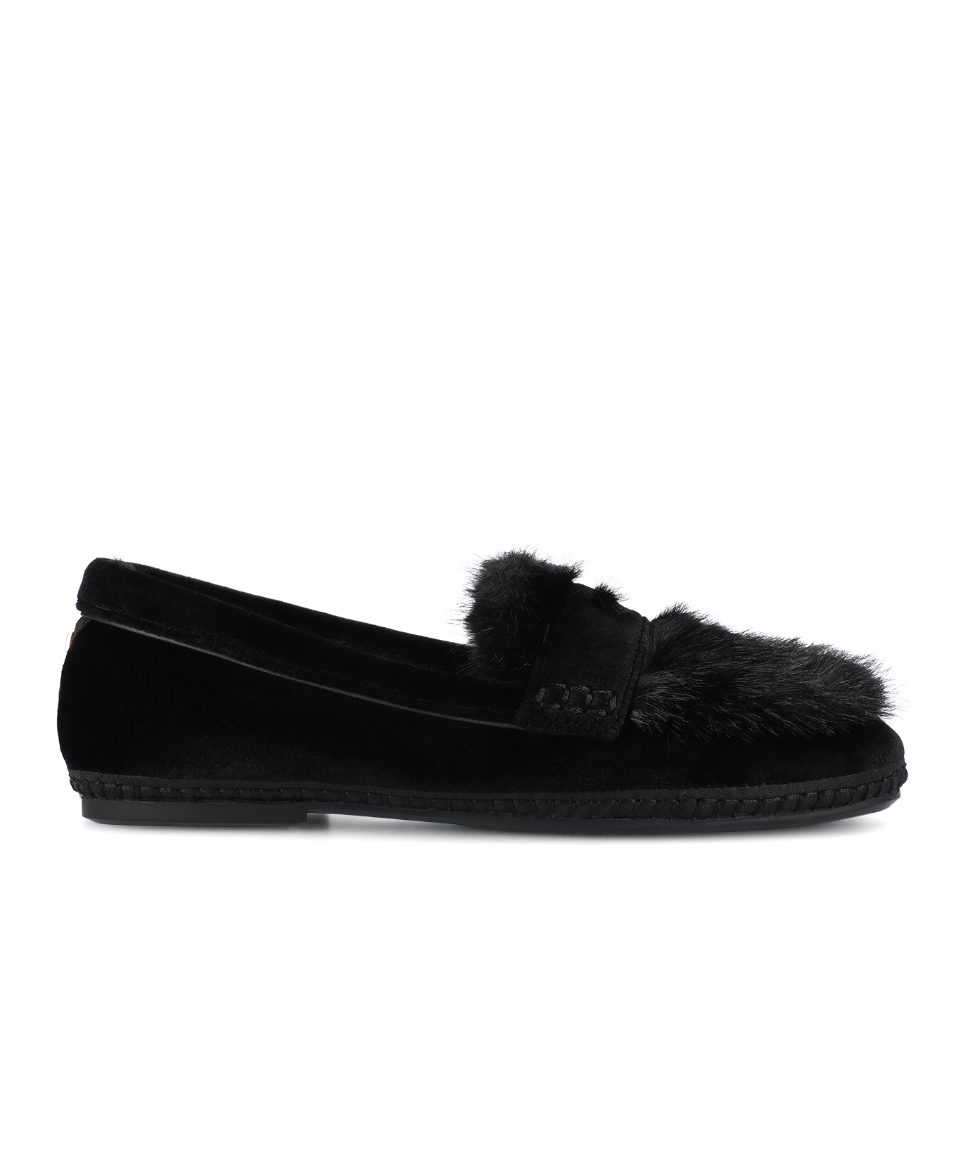 The Heron Loafer Cozy - Black Velvet Faux Fur - Image 3