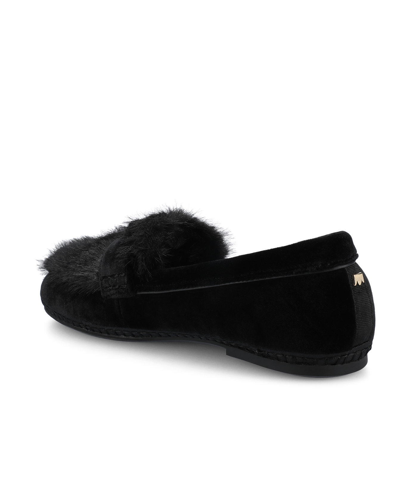 The Heron Loafer Cozy - Black Velvet Faux Fur - Image 4
