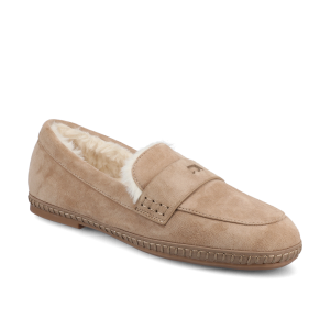 The Heron Loafer Cozy - Latte Suede
