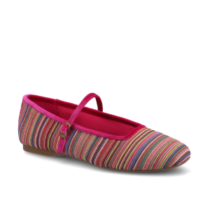 The Hummingbird Mary Jane Grosgrain - Hot Pink Multi Stripe