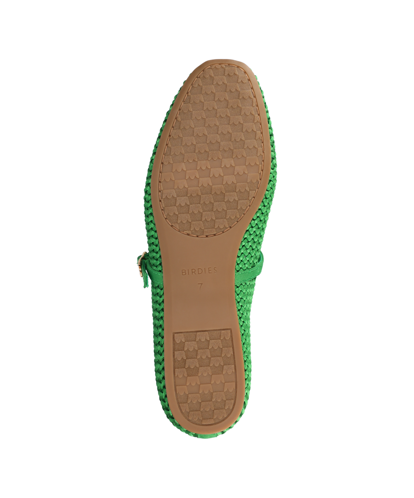 The Hummingbird Mary Jane - Kelly Green Woven Satin - Image 6