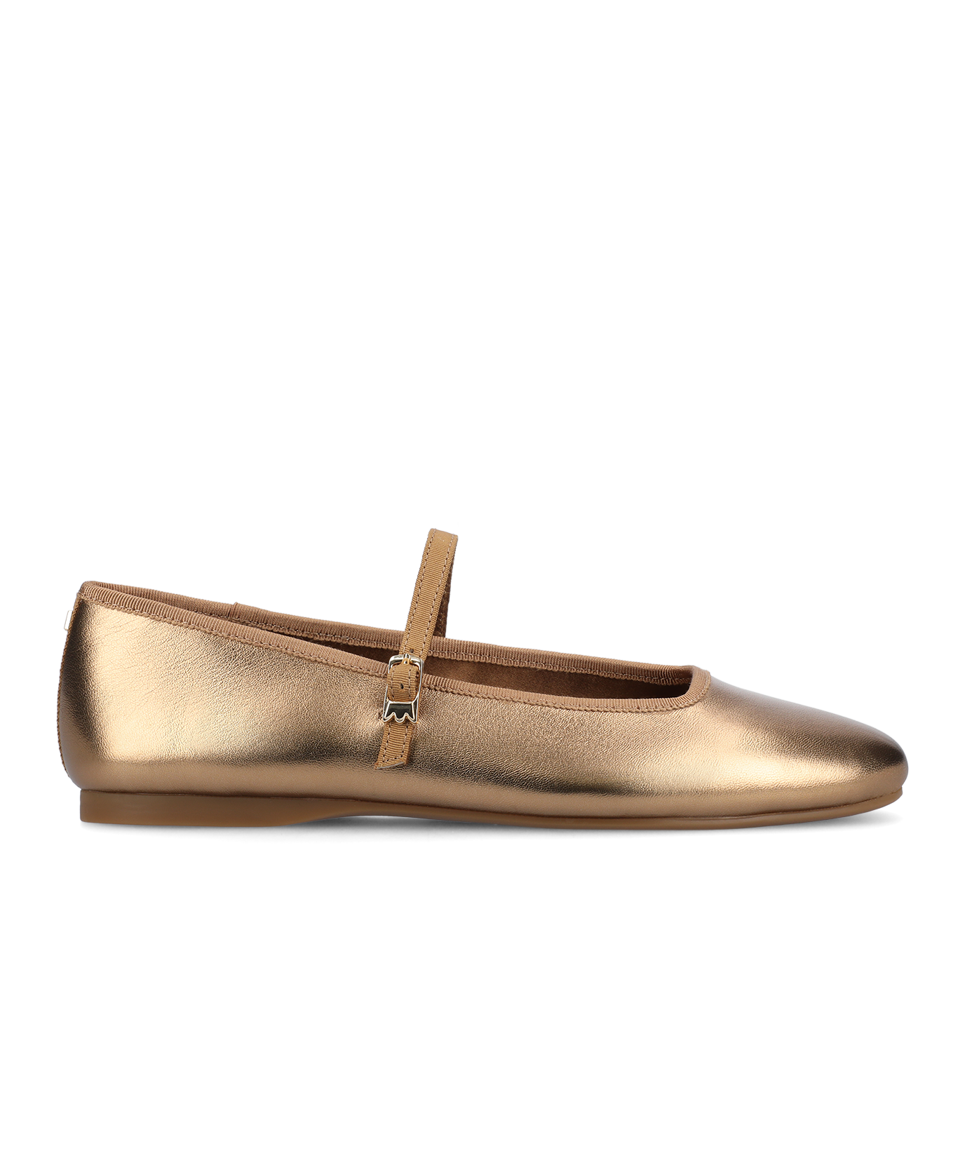 The Hummingbird Mary Jane - Vintage Gold Metal Leather - Image 4