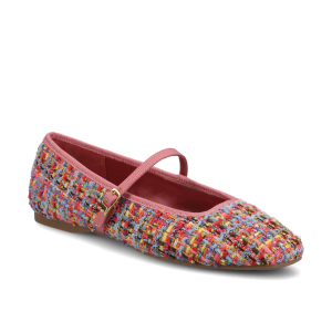 The Hummingbird Mary Jane - Pink Multi Tweed