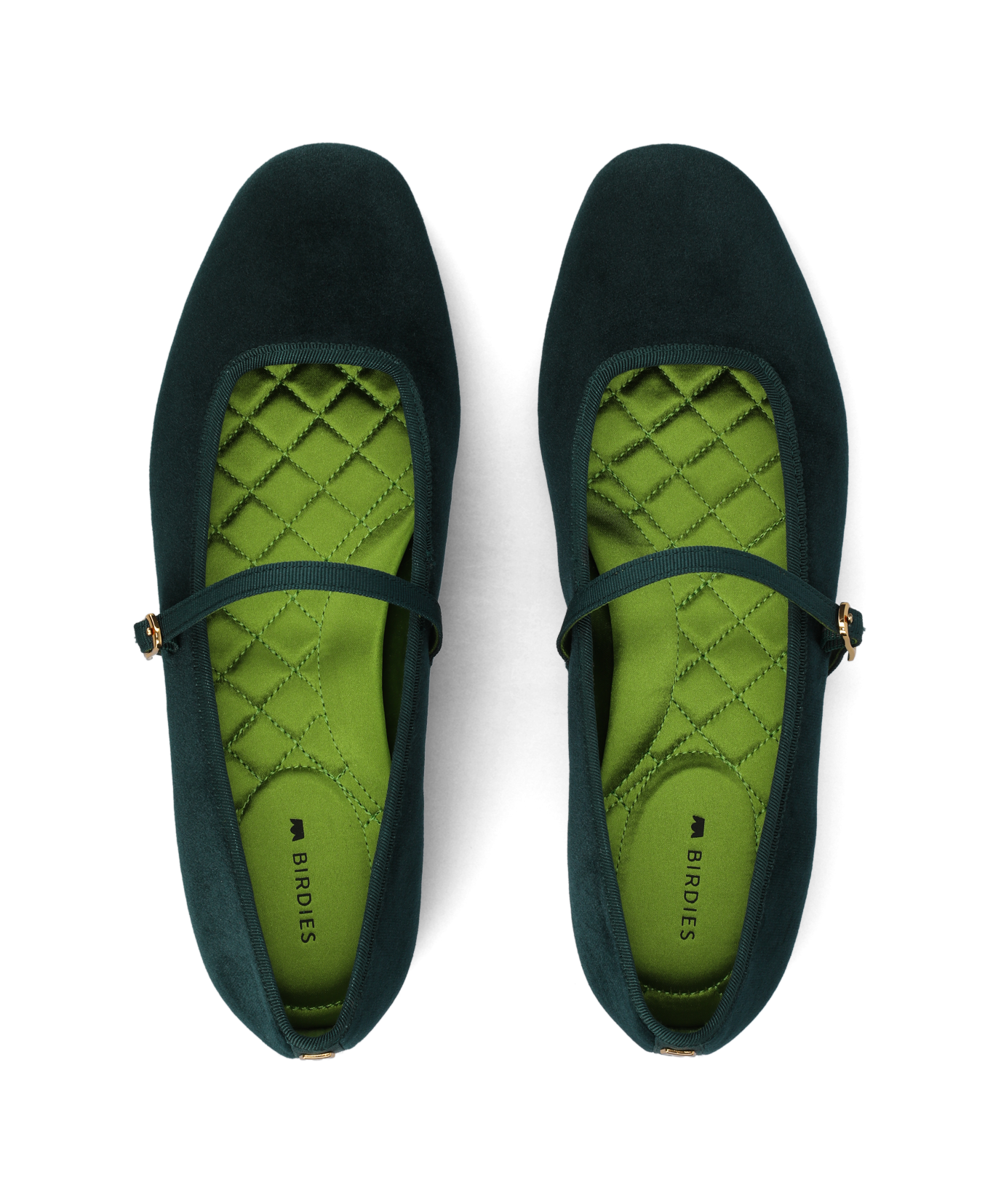 The Hummingbird Mary Jane - Royal Green Velvet - Image 2