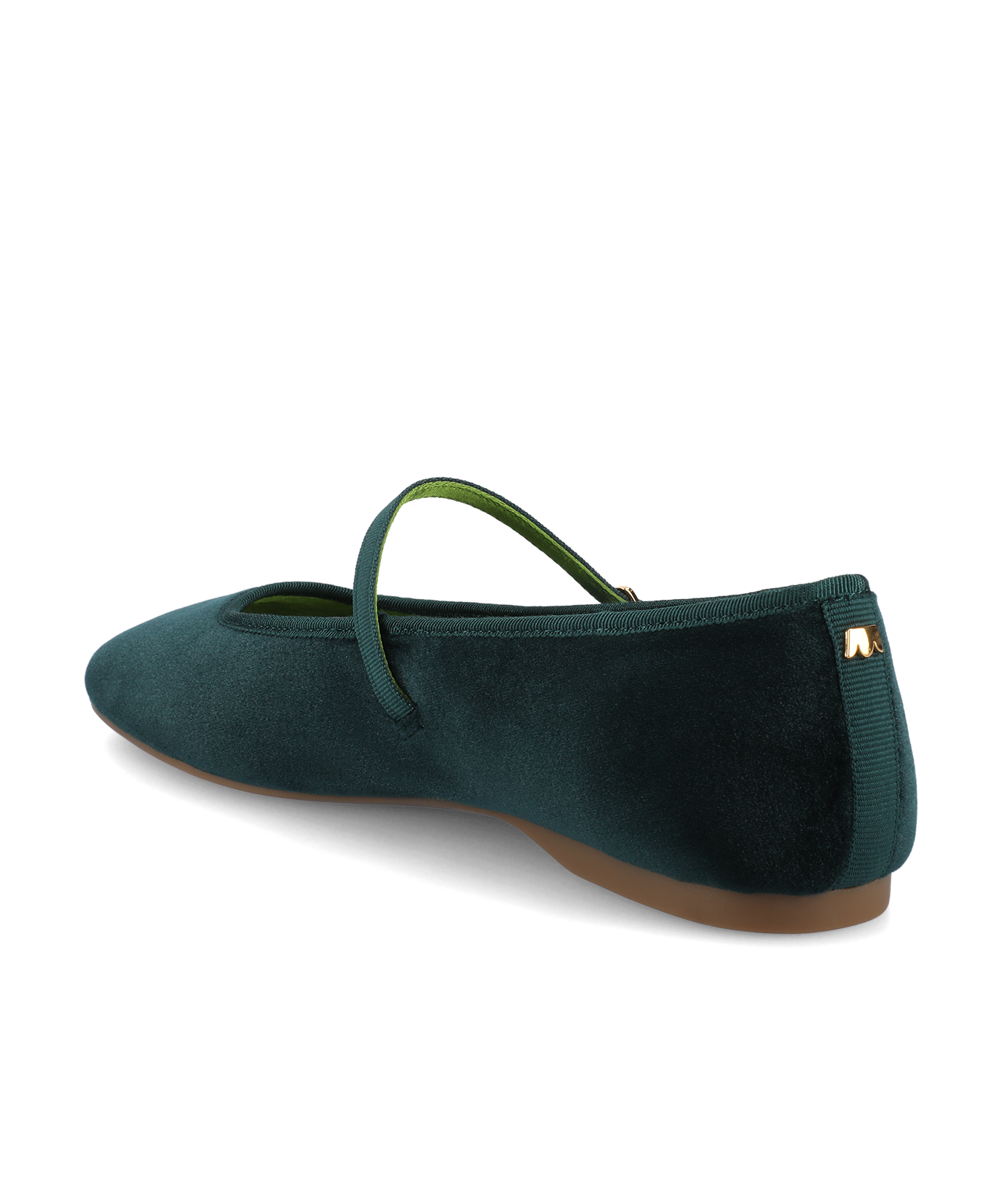 The Hummingbird Mary Jane - Royal Green Velvet - Image 4