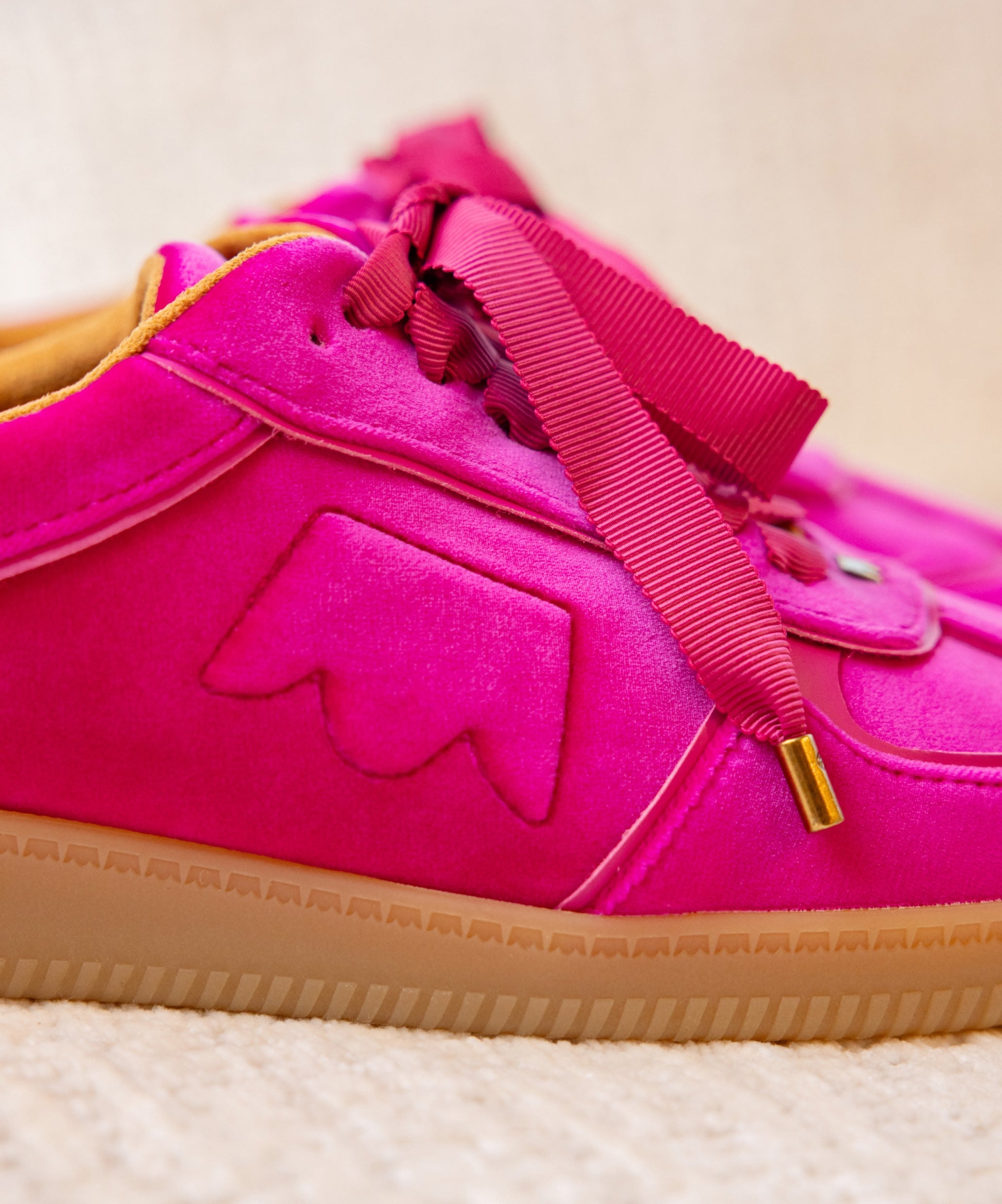 The Jay Sneaker - Hot Pink Velvet - Image 4