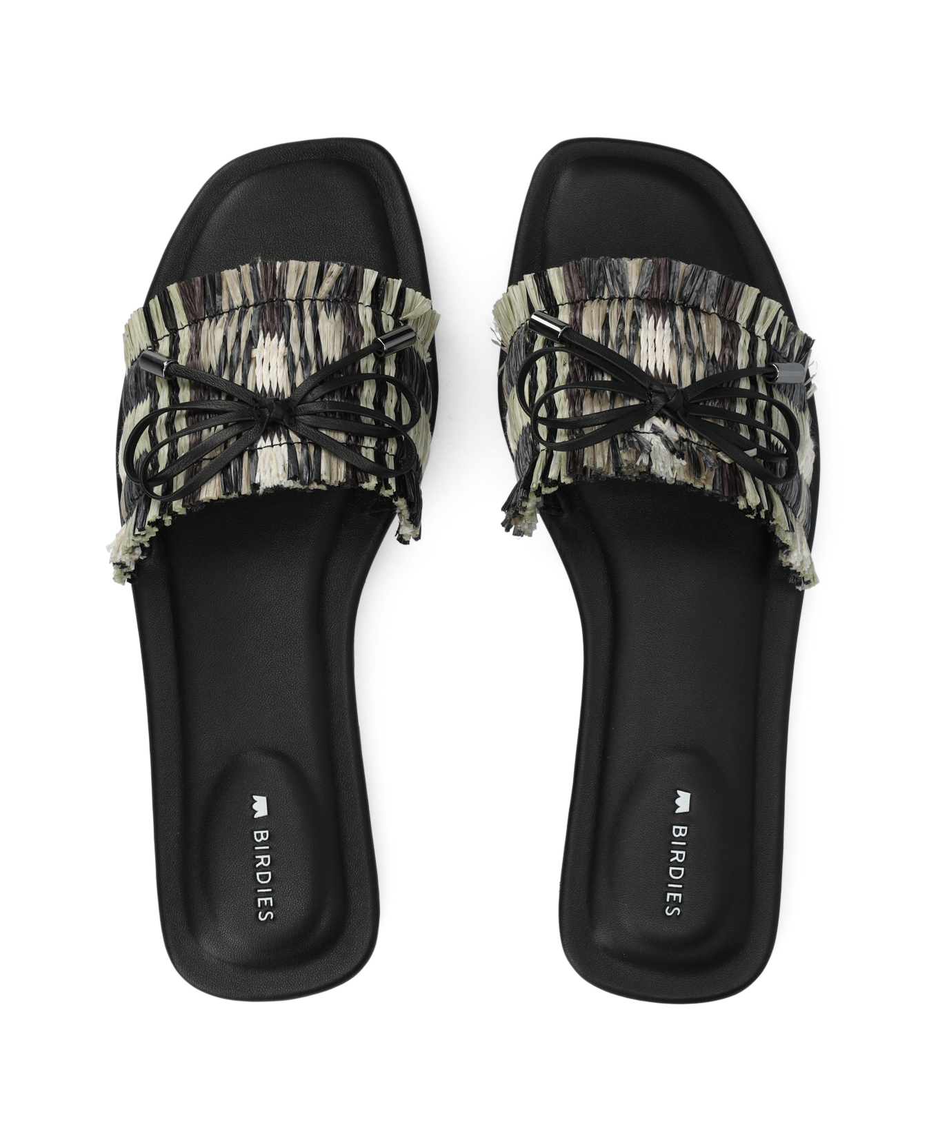 The Kiwi Bow - Black Multi Raffia - Image 4