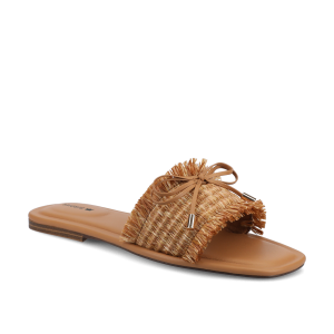 The Kiwi Bow - Tan Raffia