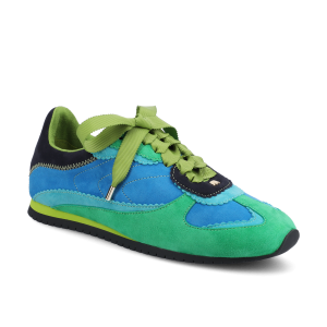 The Speedbird - Multi Cyan Suede
