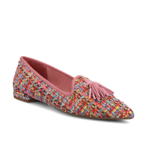The Starfinch 15 Tassel - Pink Multi Tweed