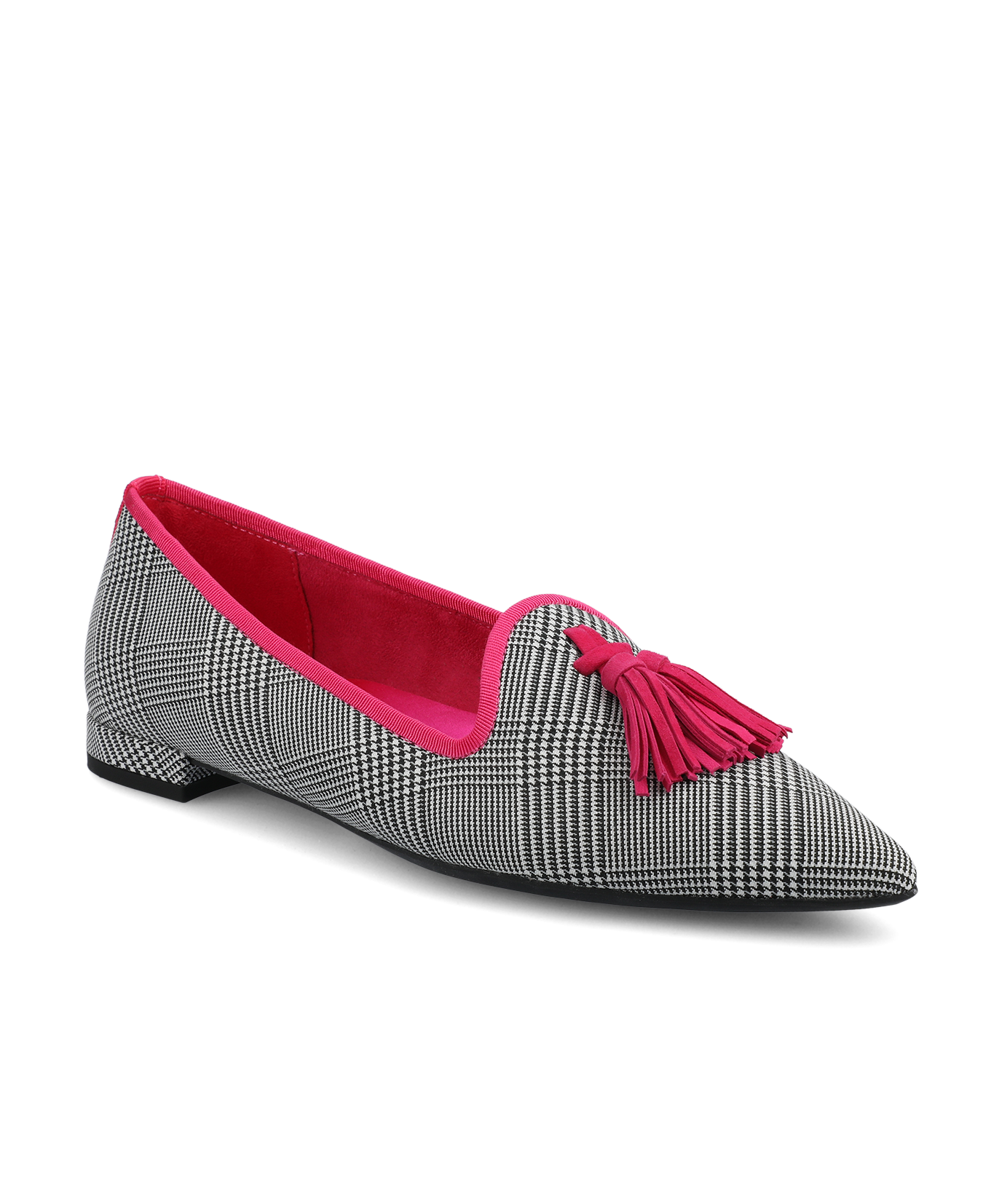 The Starfinch 15 Tassel - Two Tone Plaid