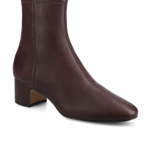 The Starling 50 Bootie - Burgundy Stretch Leather