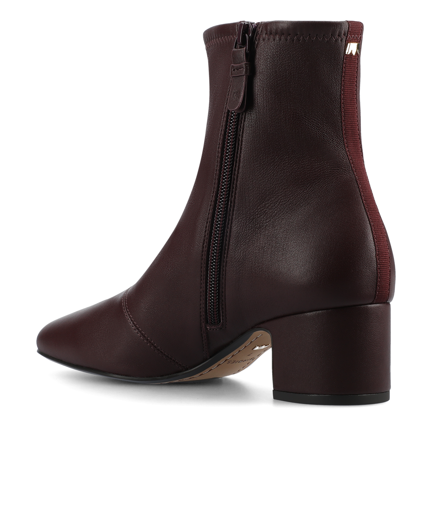 The Starling 50 Bootie - Burgundy Stretch Leather - Image 5