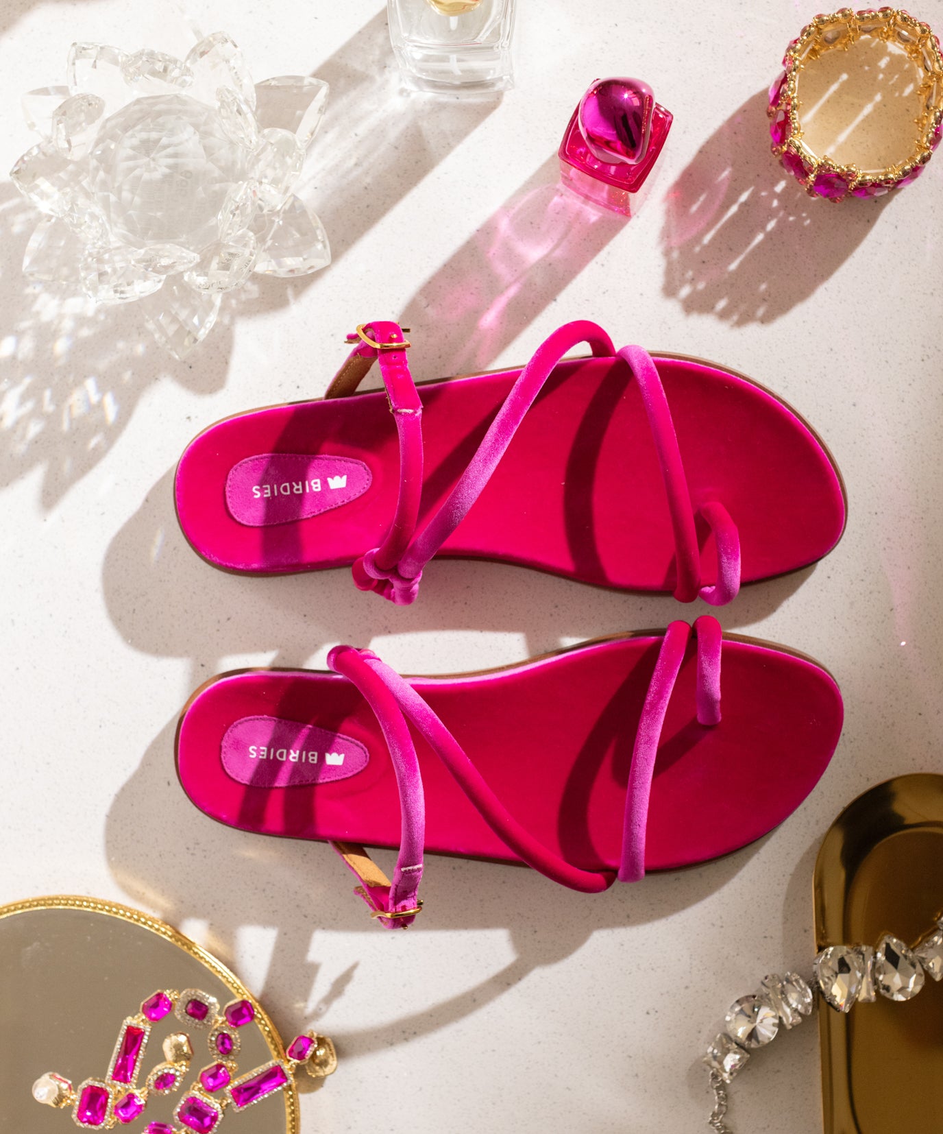 The Sunbird String - Hot Pink Velvet - Image 3